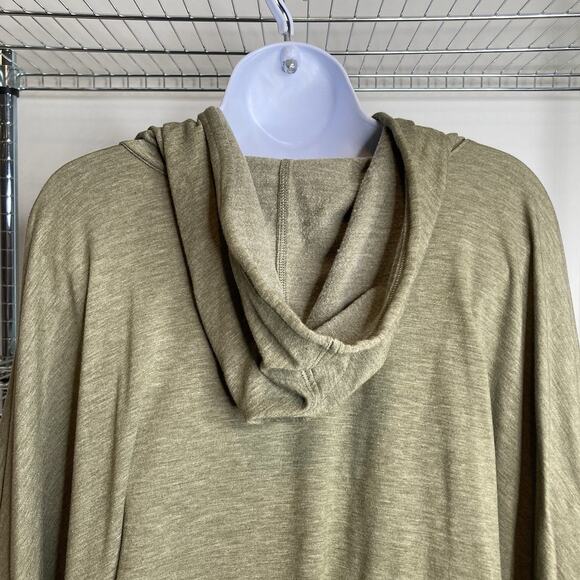 Cuddl Duds Women's Green Comfortwear Hooded Poncho Size L/XL Cozy Soft Lounging - Picture 9 of 10